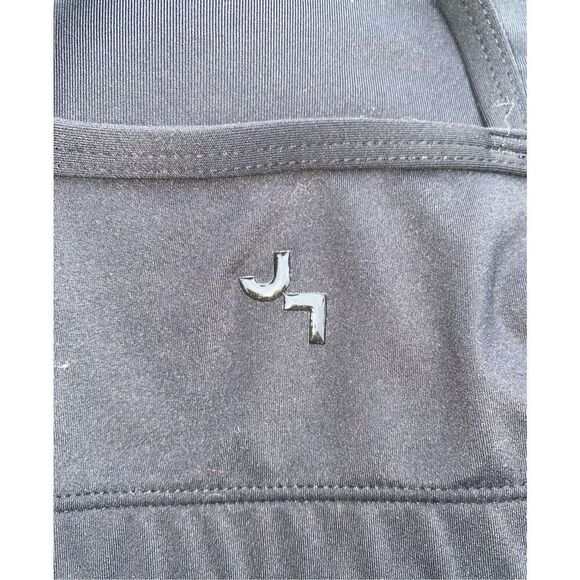 Joy Lab Women’s Sports Bra Racer Back Ruffle Strap Sz. L Black Athletic - Picture 10 of 10